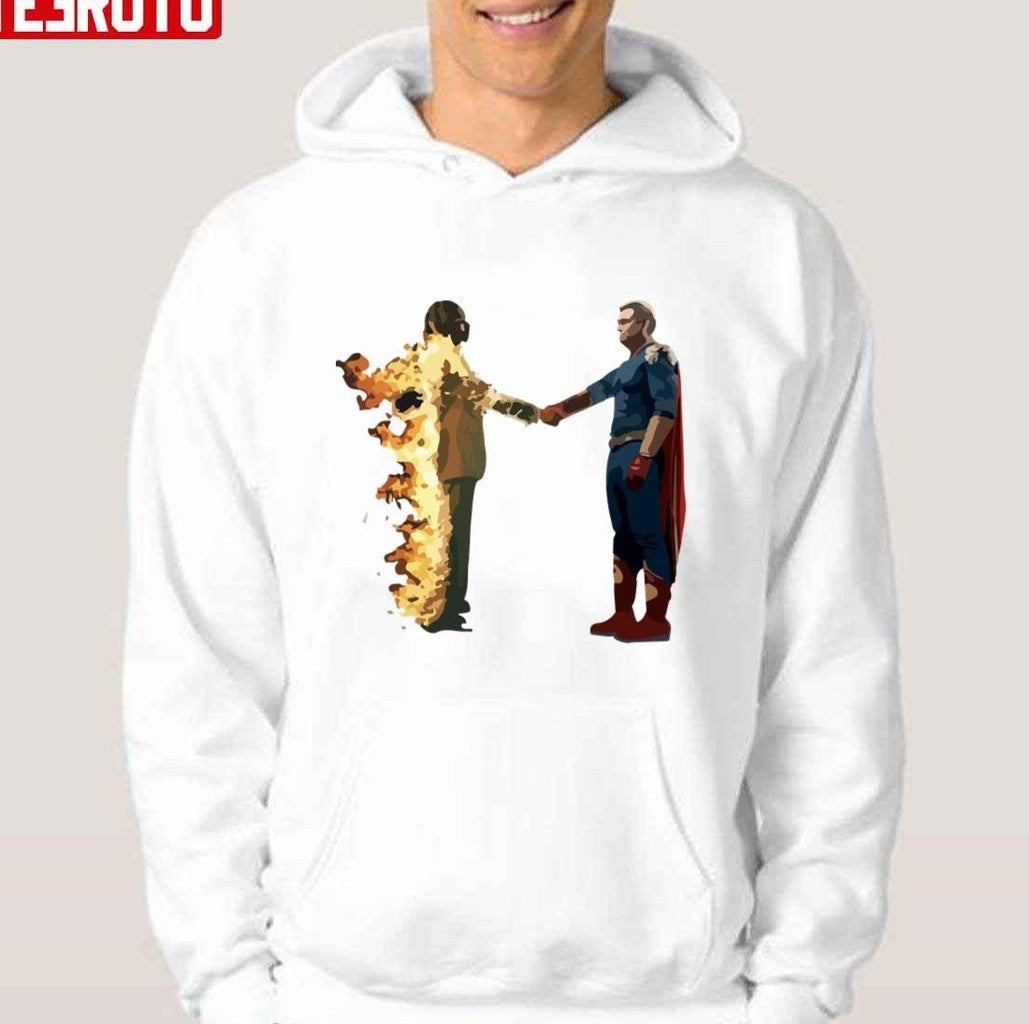 Parody Metro Boomin Homelander On Time Heroes And Villains Album Cover Unisex Hoodie - T-Shirt, Sweatshirt, Hoodie