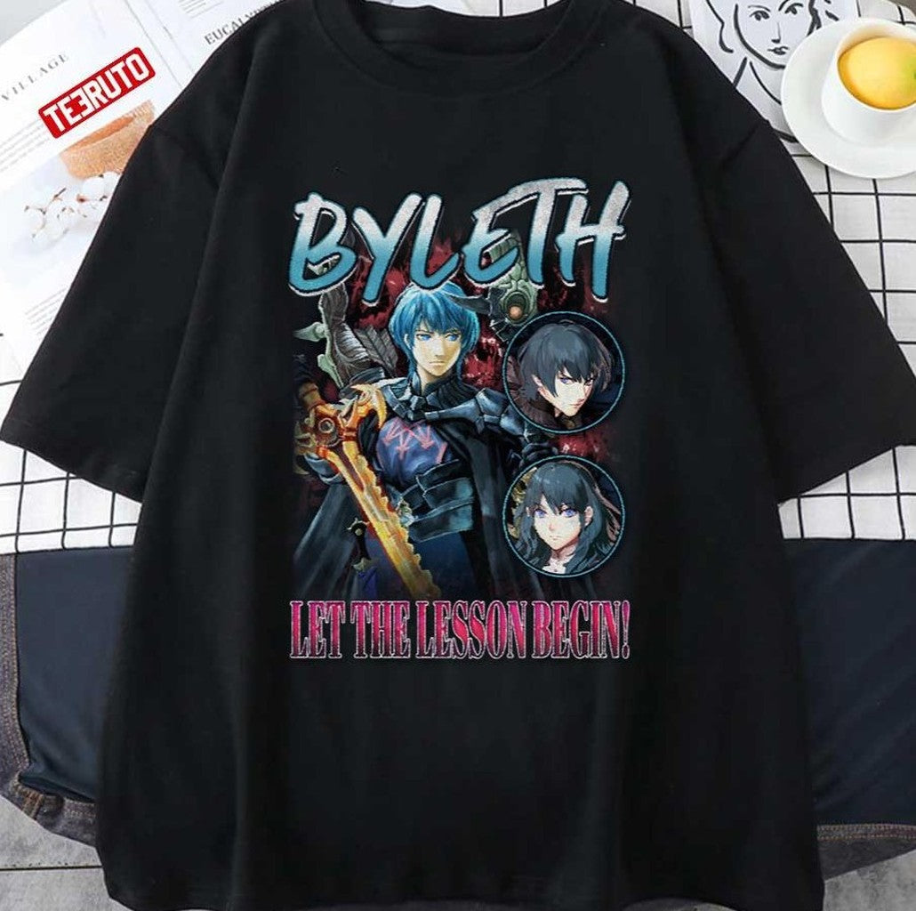 Professor Warrior Byleth Fire Emblem Let The Lesson Begin Vintage Graphic Unisex T-shirt - T-Shirt, Sweatshirt, Hoodie