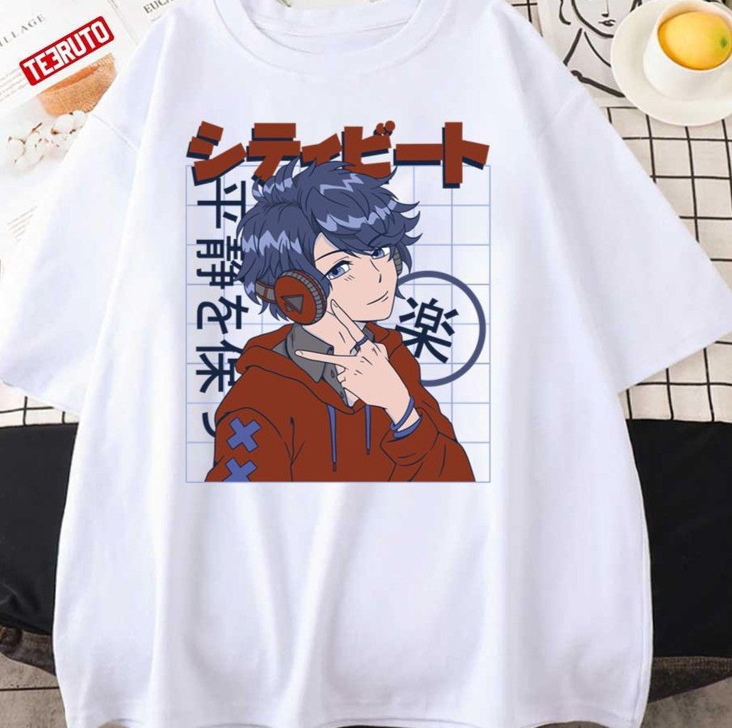 Orient Anime Boy Headphones Japanese Style Unisex T-Shirt - T-Shirt, Sweatshirt, Hoodie