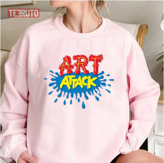 Art Attack Logo Kids Tv Show Unisex Sweatshirt - T-Shirt, Sweatshirt, Hoodie