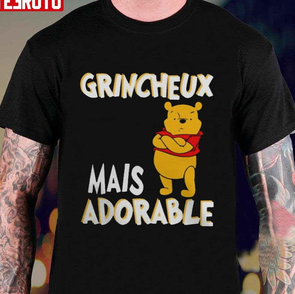 Pooh Grincheux Mais Adorable Unisex Sweatshirt - T-Shirt, Sweatshirt, Hoodie