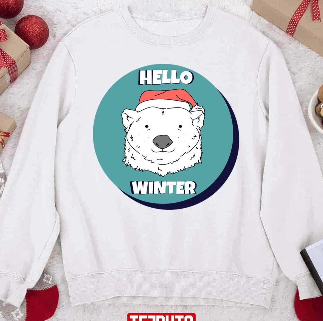 Santa Polar Bear 2023 Christmas Unisex Sweatshirt - T-Shirt, Sweatshirt, Hoodie