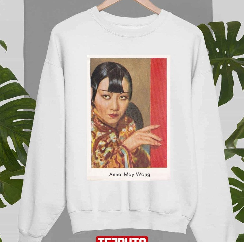 Portrait Anna May Wong Film Actress Vintage Unisex Sweatshirt - T-Shirt, Sweatshirt, Hoodie