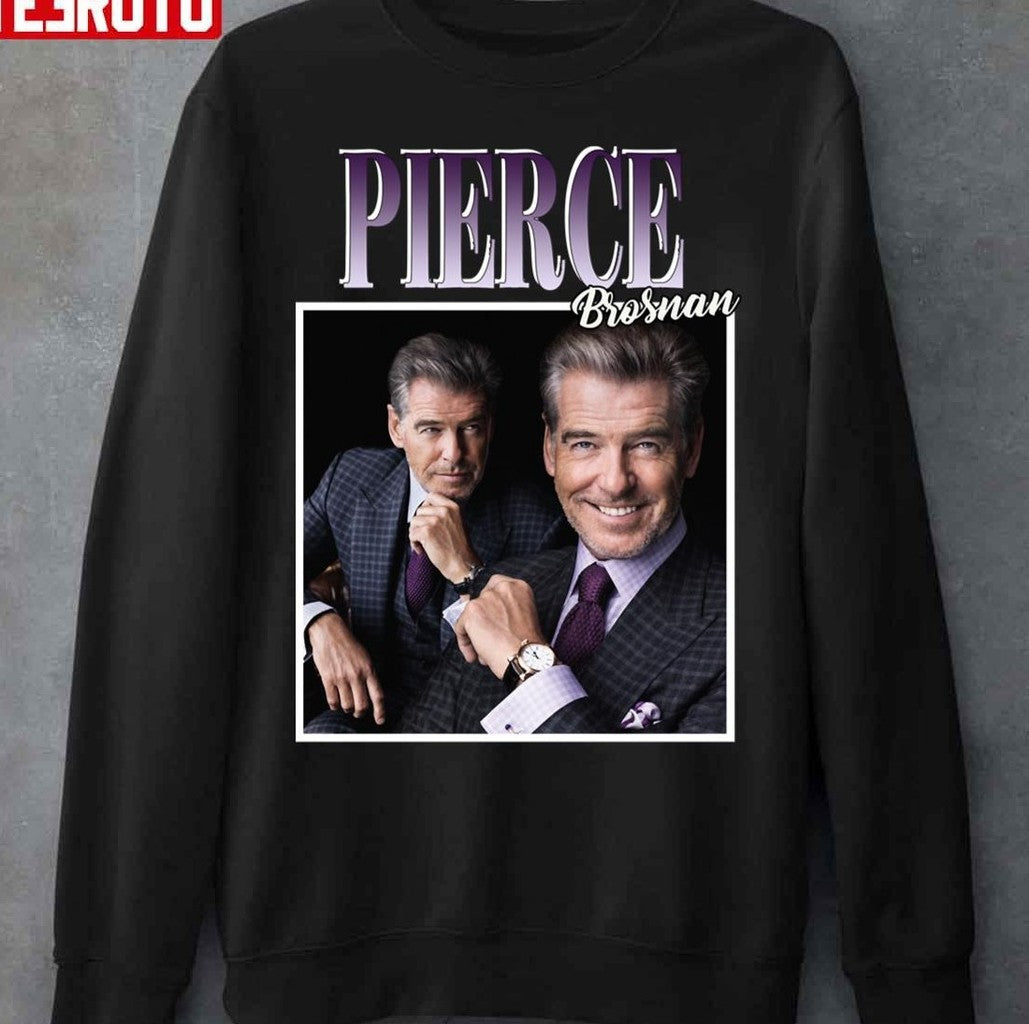 Pierce Brosnan Vintage 90s Unisex Sweatshirt - T-Shirt, Sweatshirt, Hoodie