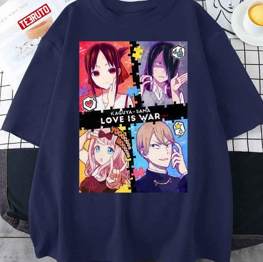 Anime Love Is War Characters Unisex T-Shirt - T-Shirt, Sweatshirt, Hoodie