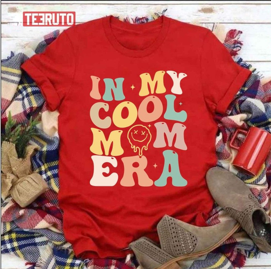 Retro Mom Mother's Day In My Cool Mom Era Groovy Unisex T-Shirt - T-Shirt, Sweatshirt, Hoodie