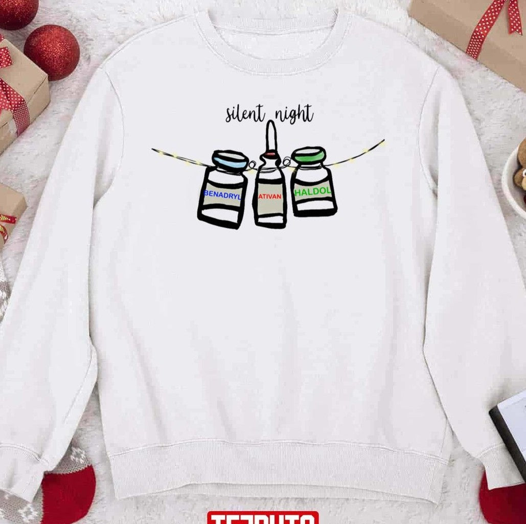 Nurses Silent Night Sweatshirt - T-Shirt, Sweatshirt, Hoodie