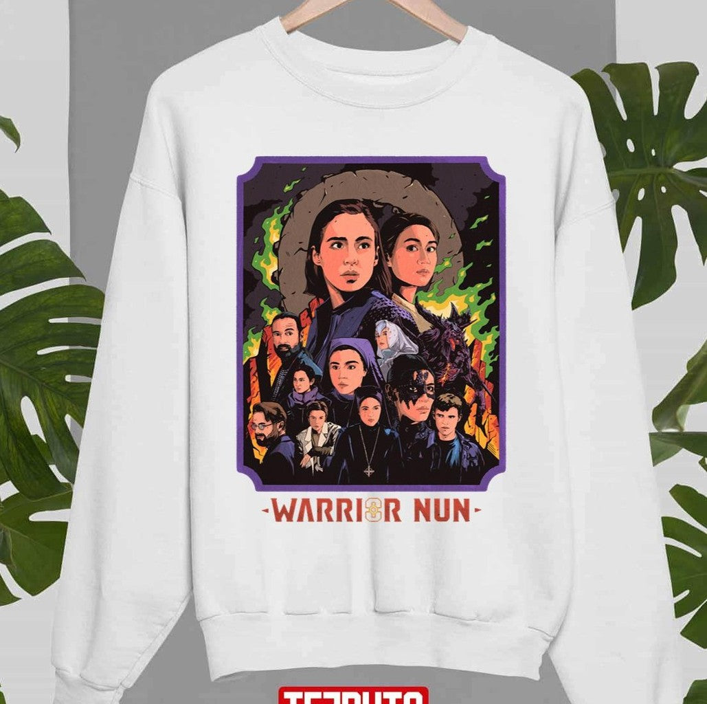 S2 Animated Design Warrior Nun Unisex Sweatshirt - T-Shirt, Sweatshirt, Hoodie