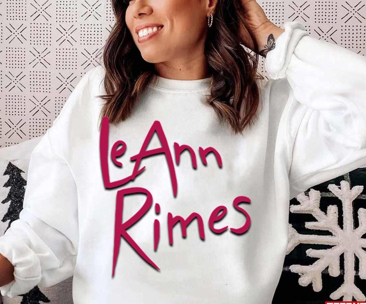 Pink Logo Art Leann Rimes Unisex Sweatshirt - T-Shirt, Sweatshirt, Hoodie