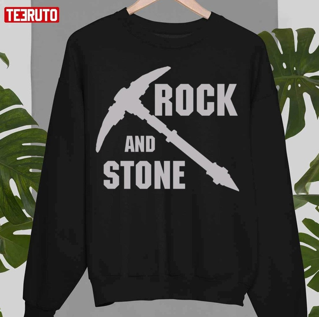 Rock And Stone Grey Unisex T-Shirt - T-Shirt, Sweatshirt, Hoodie