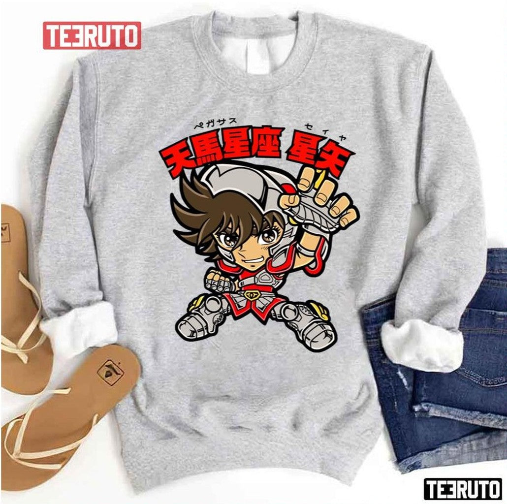 Pegasus Seiya Chibi Saint Seiya Cute Unisex Sweatshirt - T-Shirt, Sweatshirt, Hoodie