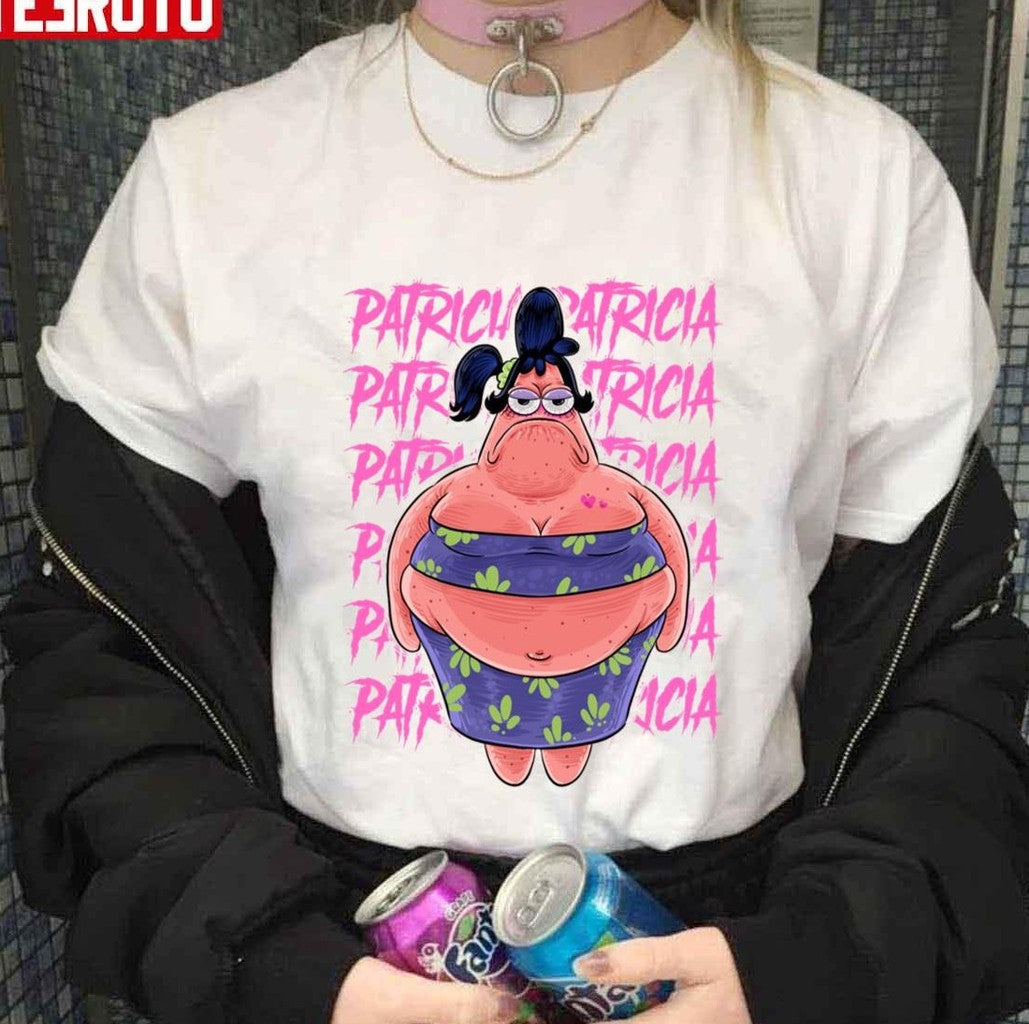 Patricia Spongebob Patrick Funny Art Unisex T-Shirt - T-Shirt, Sweatshirt, Hoodie
