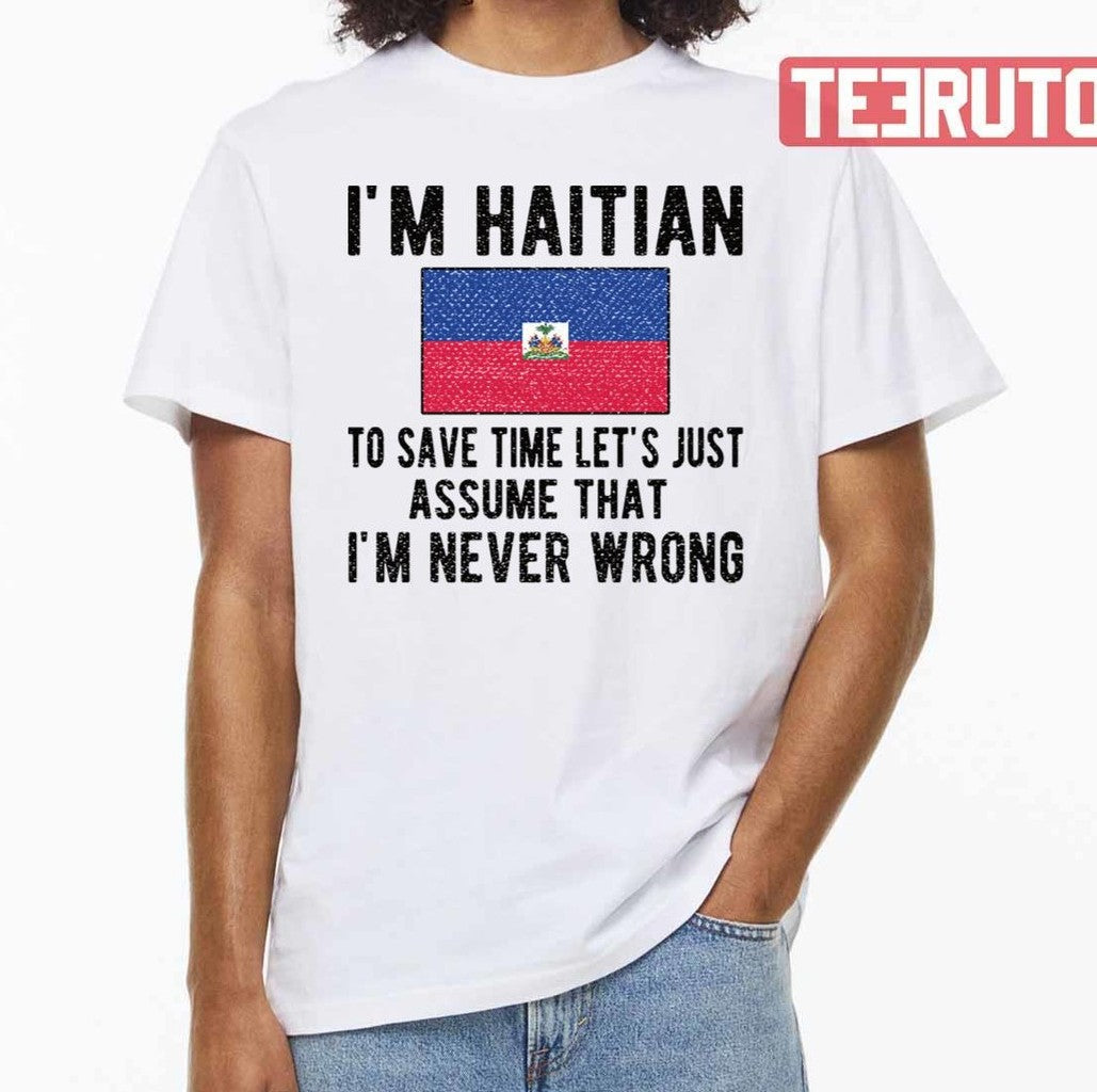 Proud Haitian Heritage Haiti Roots Haitian Flag Unisex T-Shirt - T-Shirt, Sweatshirt, Hoodie