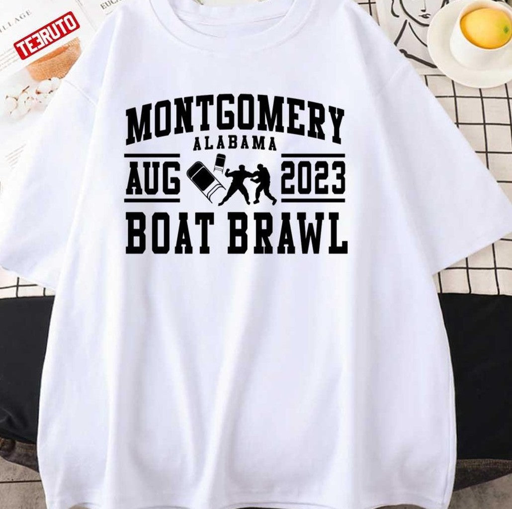 Montgomery Alabama Boat Brawl Unisex T-Shirt - T-Shirt, Sweatshirt, Hoodie