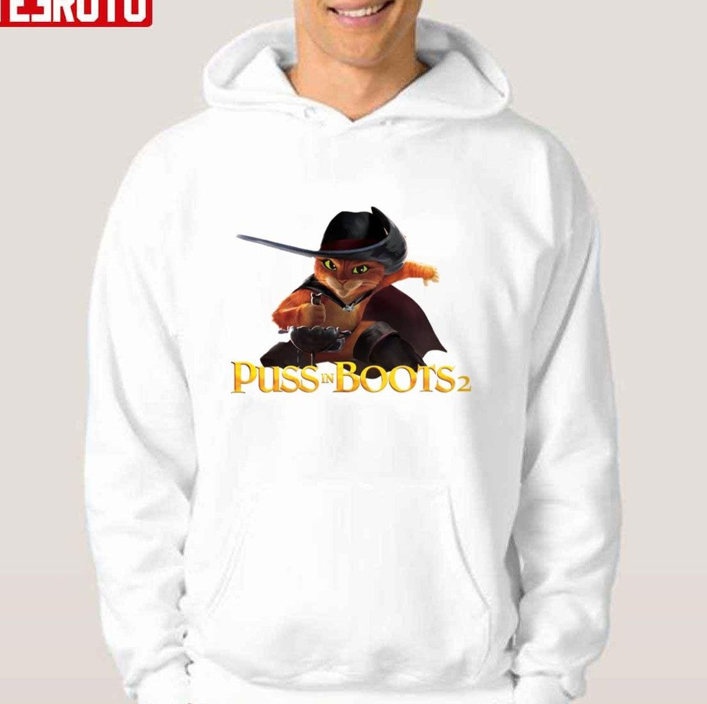 Movie Puss In Boots 2 Unisex Hoodie - T-Shirt, Sweatshirt, Hoodie