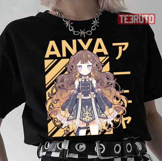 Anya Melfissa Premium Hololive Yellow Unisex T-Shirt - T-Shirt, Sweatshirt, Hoodie