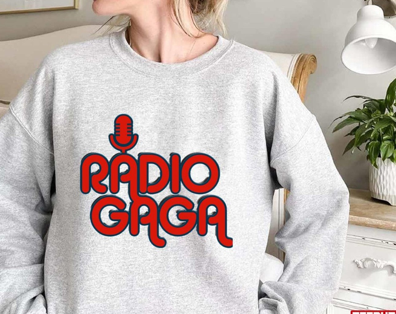Radio Gaga The Mic Design Unisex Sweatshirt - T-Shirt, Sweatshirt, Hoodie