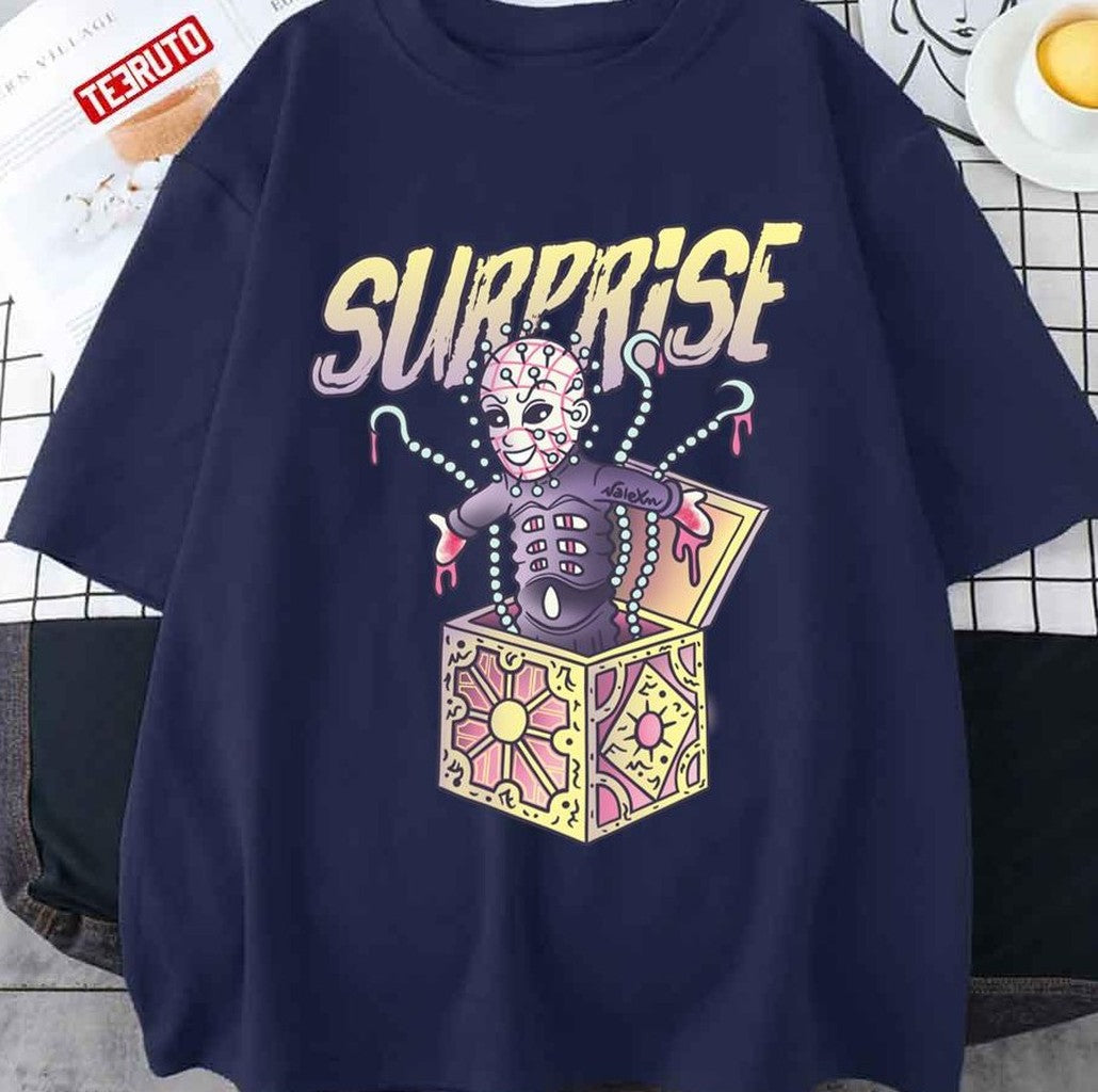 Pinhead Surprise Hellraiser In The Box Unisex T-shirt - T-Shirt, Sweatshirt, Hoodie