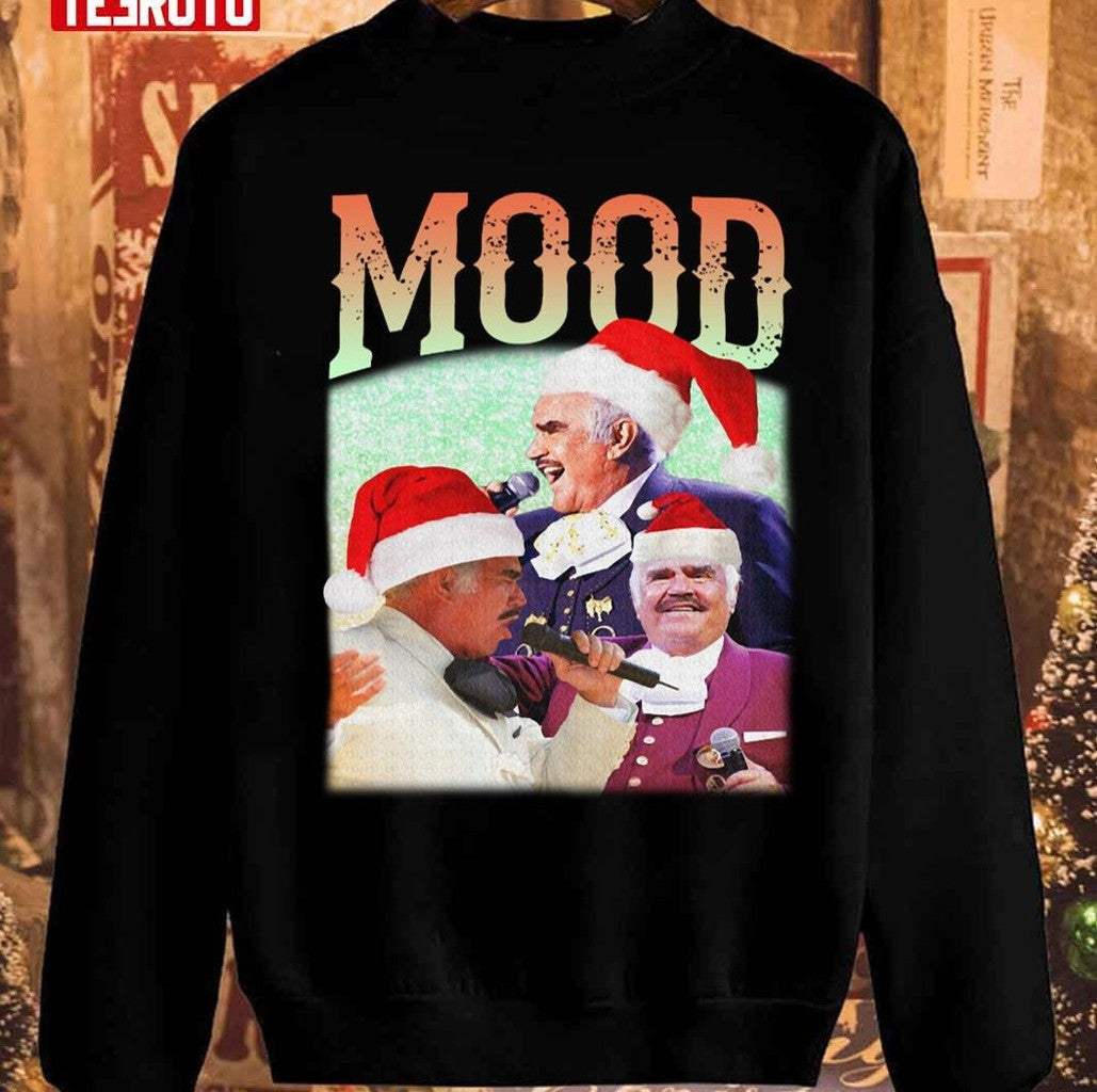 Retro Vtg Mood Drinking Christmas Humor Parody Music Unisex Sweatshirt - T-Shirt, Sweatshirt, Hoodie