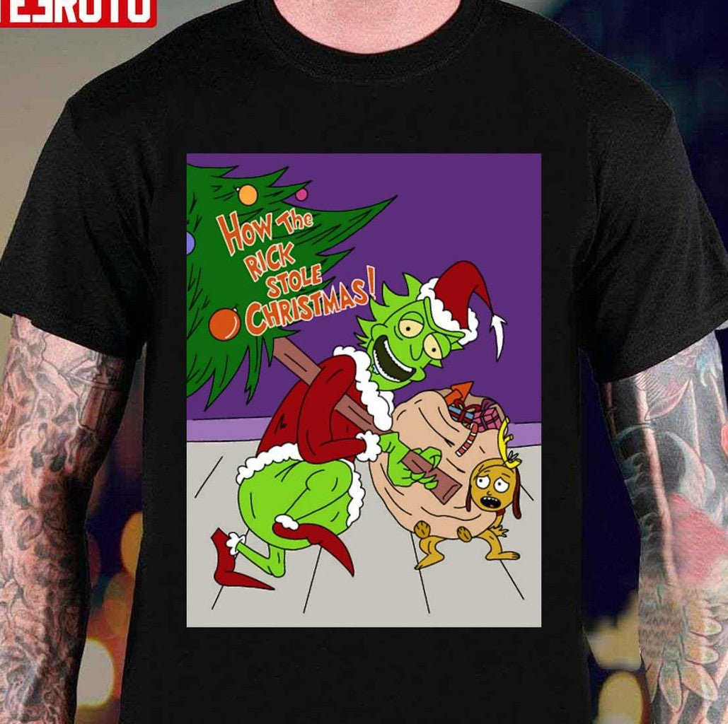 Mr Sanchez Steals Christmas Rick Grinch Unisex T-Shirt - T-Shirt, Sweatshirt, Hoodie