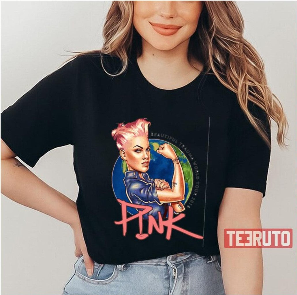 Music Tour 2023 Pink Unisex T-Shirt - T-Shirt, Sweatshirt, Hoodie