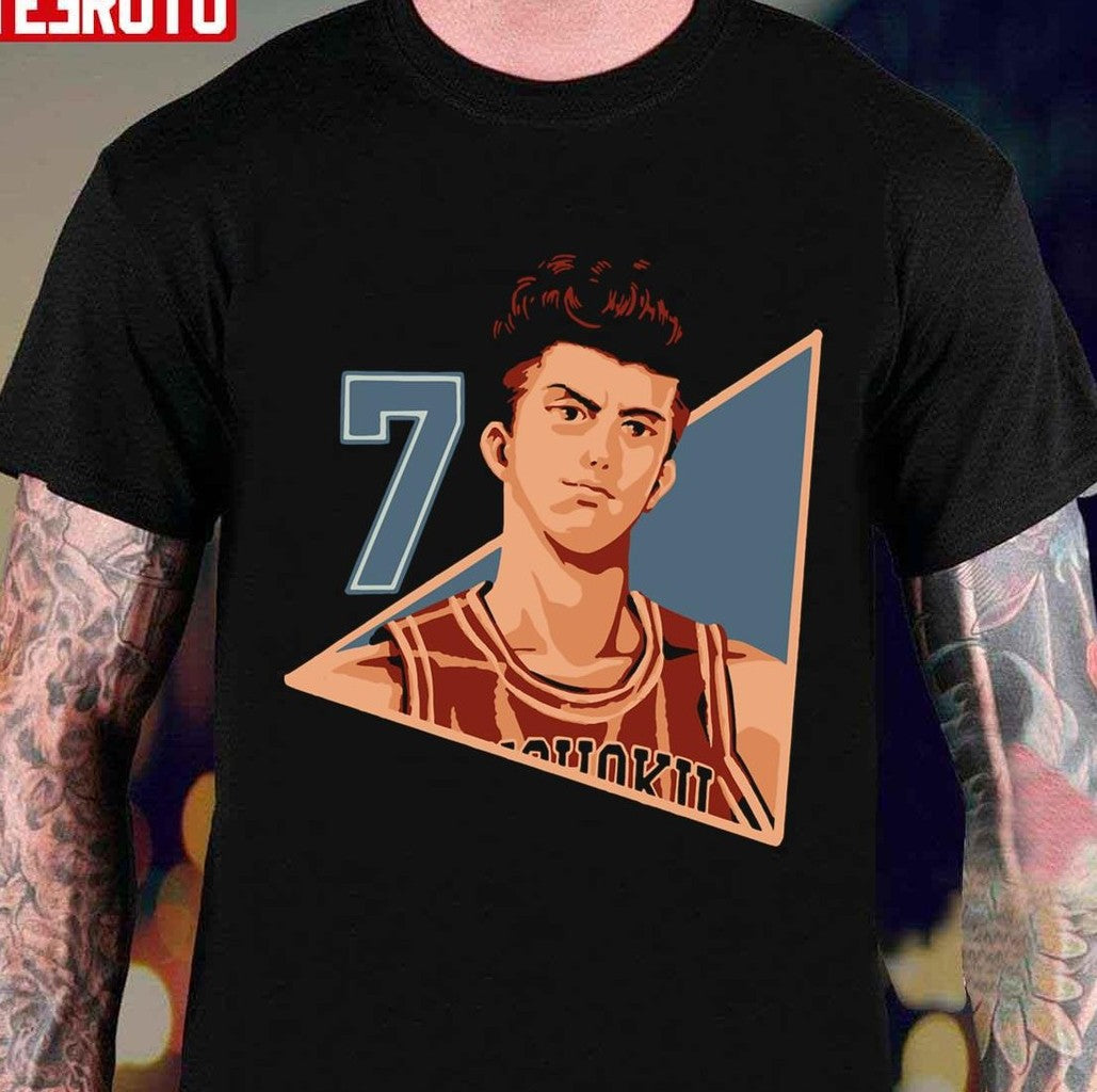 Number 7 Slam Dunk Retro Vintage Unisex T-Shirt - T-Shirt, Sweatshirt, Hoodie