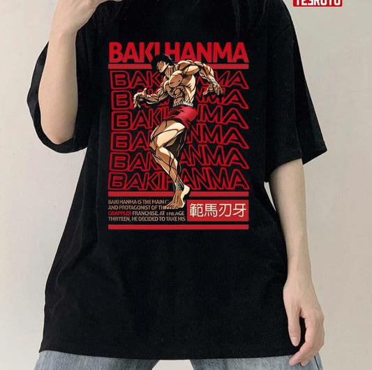 Anime Hanma Baki Brutalism Unisex T-Shirt - T-Shirt, Sweatshirt, Hoodie