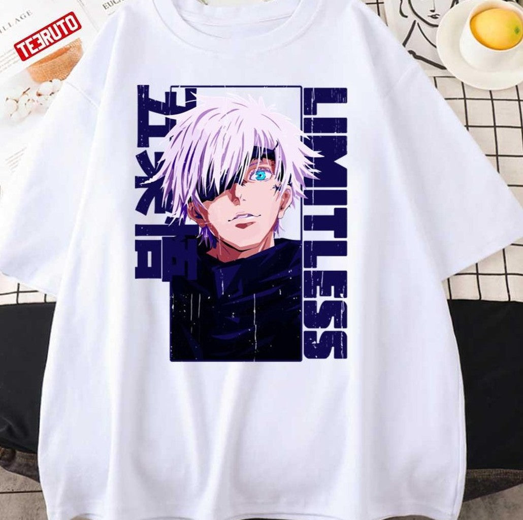 Satoru Gojo Anime Character Limitless Unisex T-Shirt - T-Shirt, Sweatshirt, Hoodie