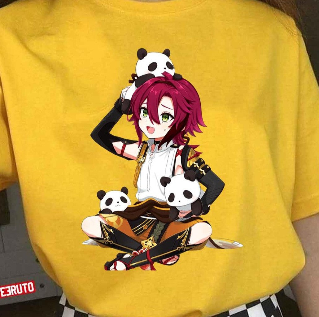 Playing With Panda Shikanoin Heizou Genshin Impact Unisex T-Shirt - T-Shirt, Sweatshirt, Hoodie