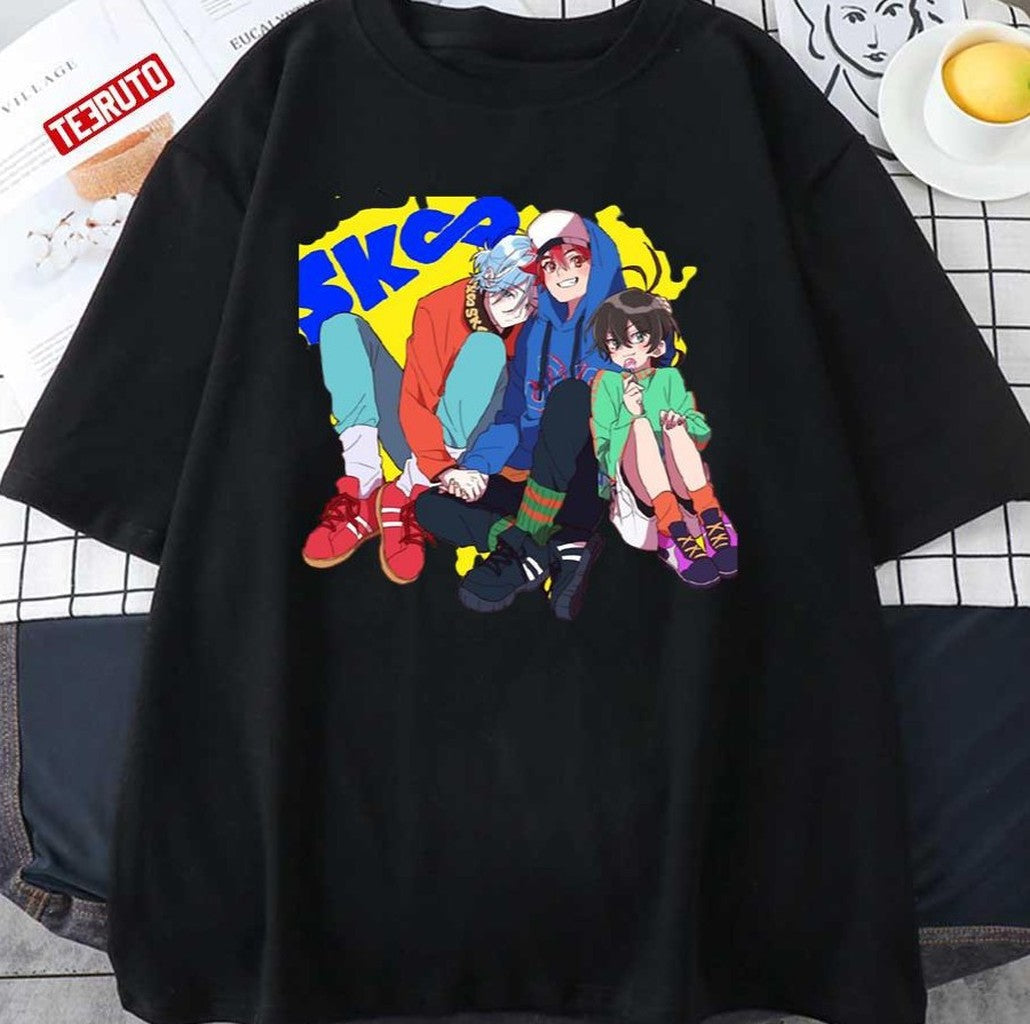 Reki And Langa Hug Sk8 The Infinity Anime Kawaii Unisex T-Shirt - T-Shirt, Sweatshirt, Hoodie