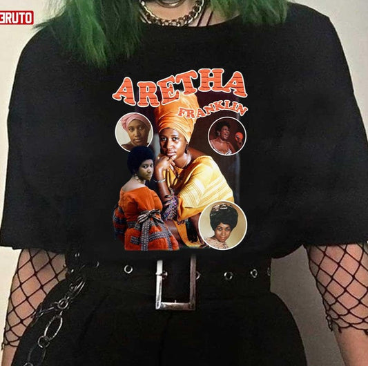 Aretha Franklin Vintage 90s Unisex T-Shirt - T-Shirt, Sweatshirt, Hoodie