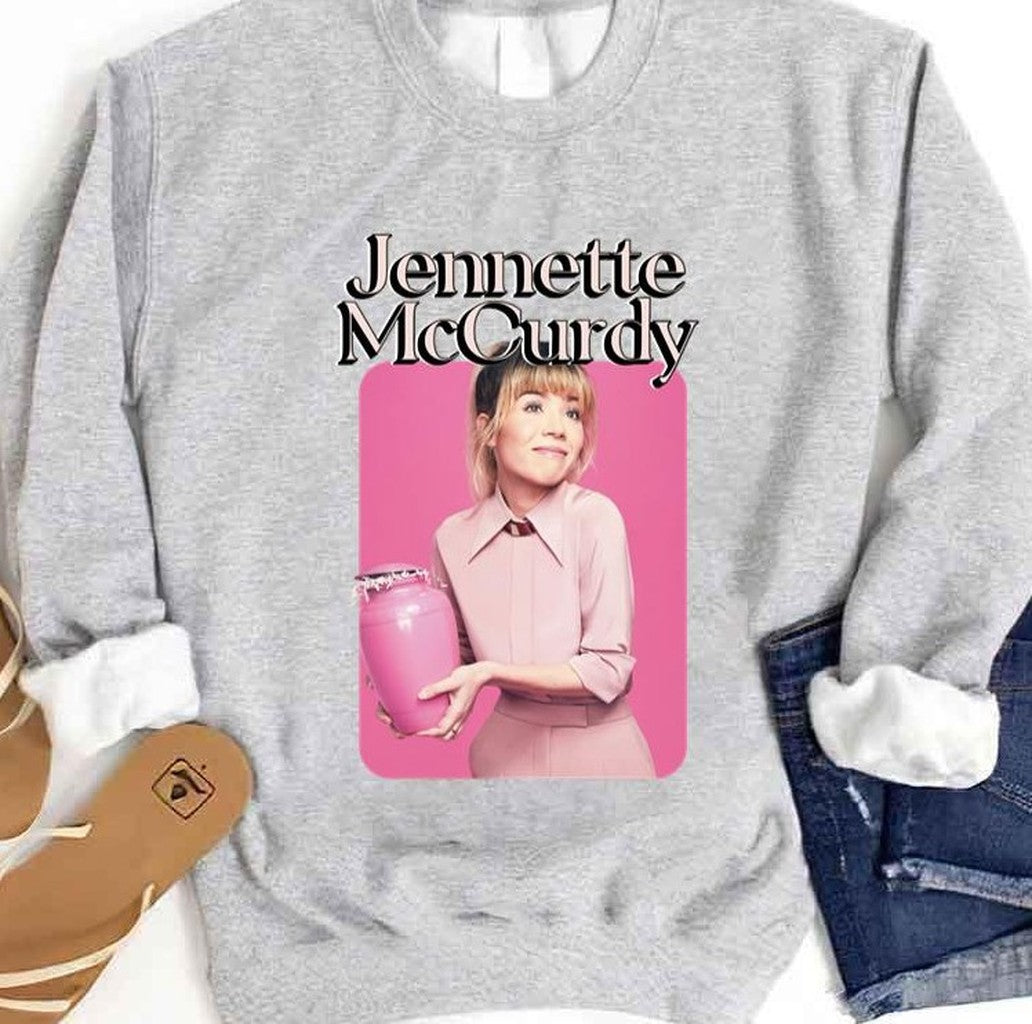 Pink Jennette Mccurdy Design Unisex Sweatshirt - T-Shirt, Sweatshirt, Hoodie