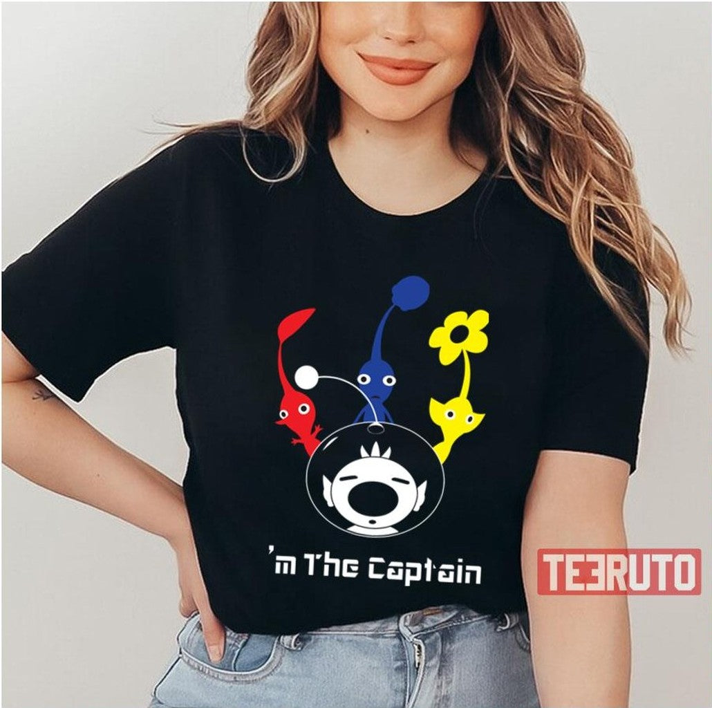 Pikmin I'm The Captain Unisex T-Shirt - T-Shirt, Sweatshirt, Hoodie