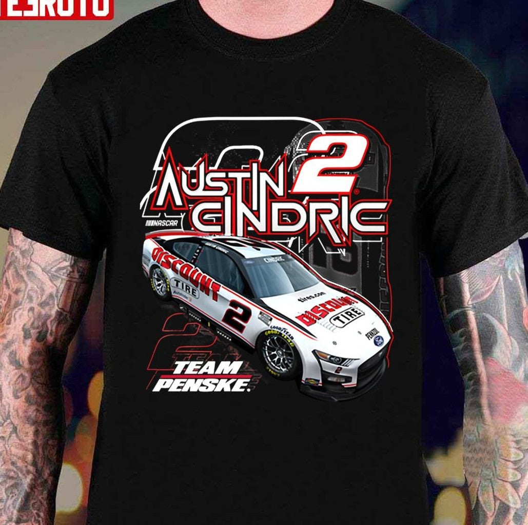No 2 Austin Cindric Team Penske Car Unisex T-shirt - T-Shirt, Sweatshirt, Hoodie