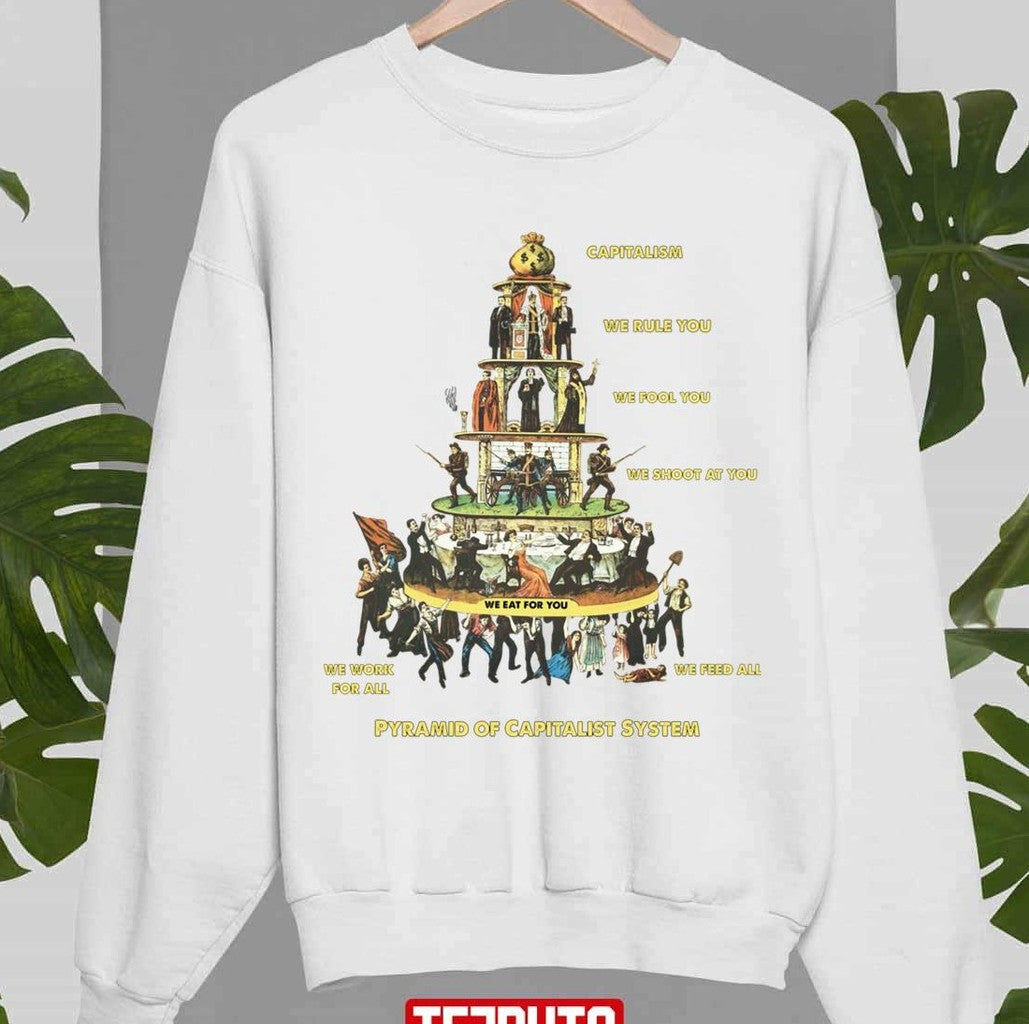 Pyramid Of Capitalist System Unisex Sweatshirt - T-Shirt, Sweatshirt, Hoodie