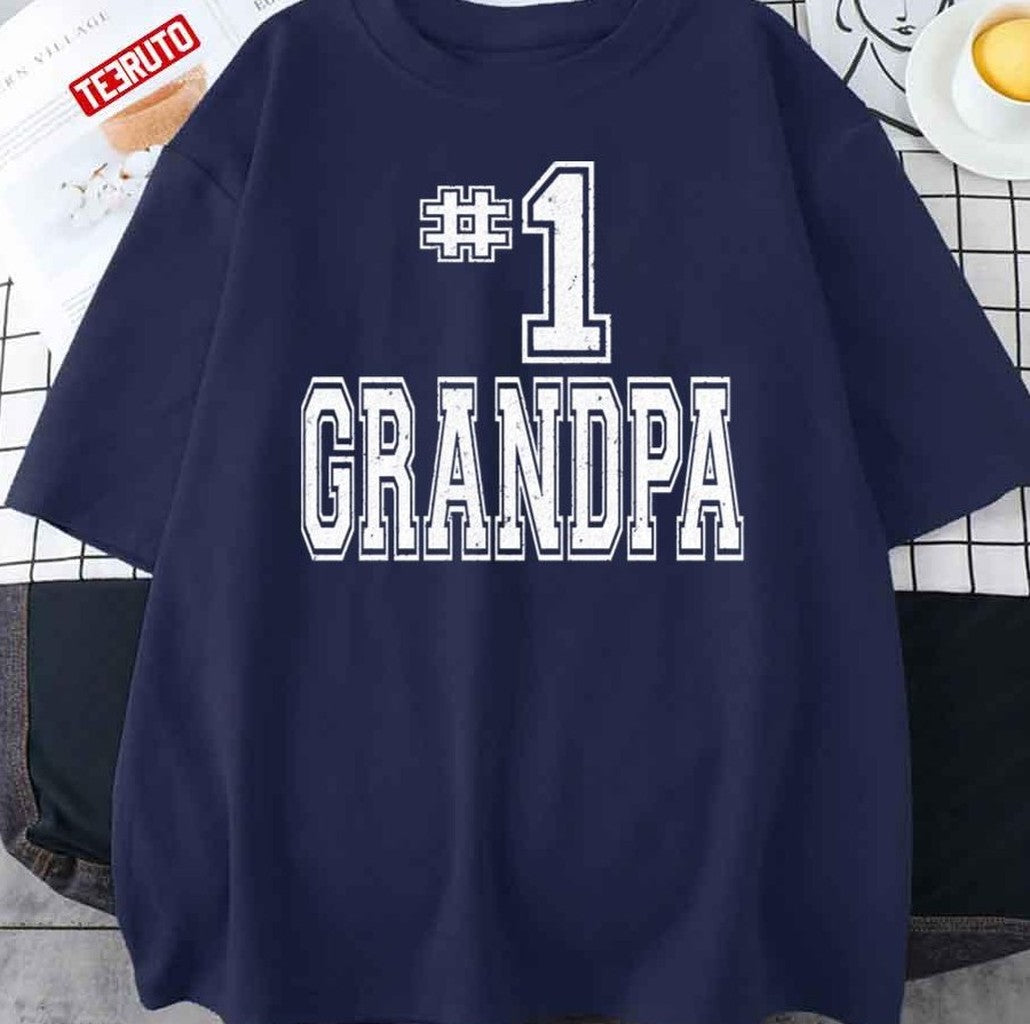 Number One Grandpa Unisex T-Shirt - T-Shirt, Sweatshirt, Hoodie