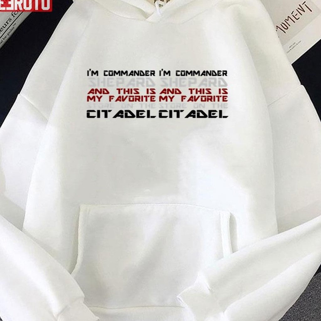 Shepard Sponsor I'm Commander Mass Effect Unisex Hoodie - T-Shirt, Sweatshirt, Hoodie