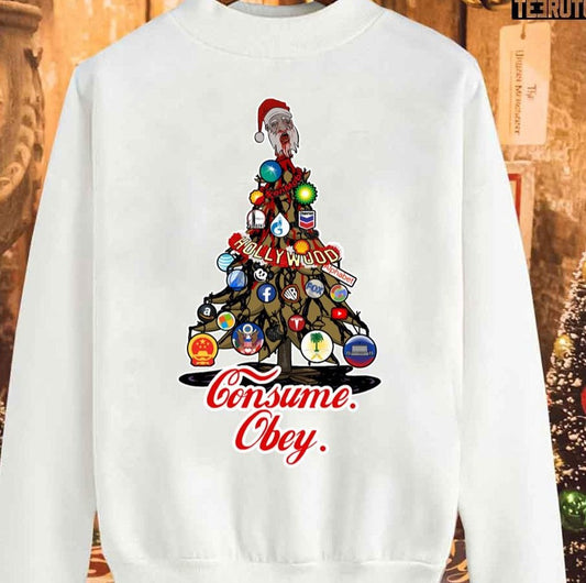 Anticapitalist Christmas Tree Unisex Sweatshirt - T-Shirt, Sweatshirt, Hoodie