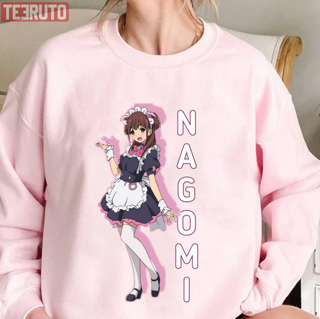 Nagomi Wahira Akiba Maid War Pink Silhouette Art Unisex Sweatshirt - T-Shirt, Sweatshirt, Hoodie