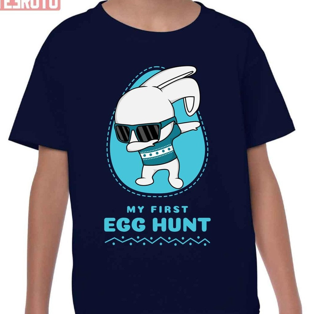 My First Egg Hunt Easter Egg Hunt Blue Kid T-Shirt - T-Shirt, Sweatshirt, Hoodie