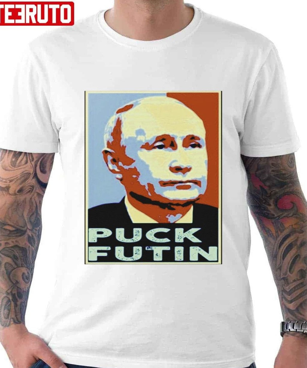 Puck Futin Hope Stand With Ukraine Unisex T-Shirt - T-Shirt, Sweatshirt, Hoodie