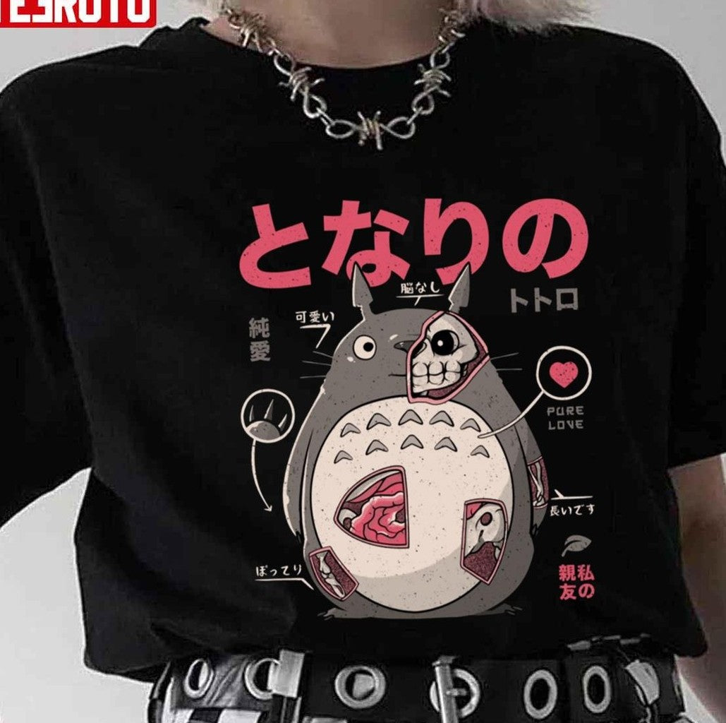 Scary Totoro Mechanics Pure Love Ghibli Fanart Unisex T-shirt - T-Shirt, Sweatshirt, Hoodie