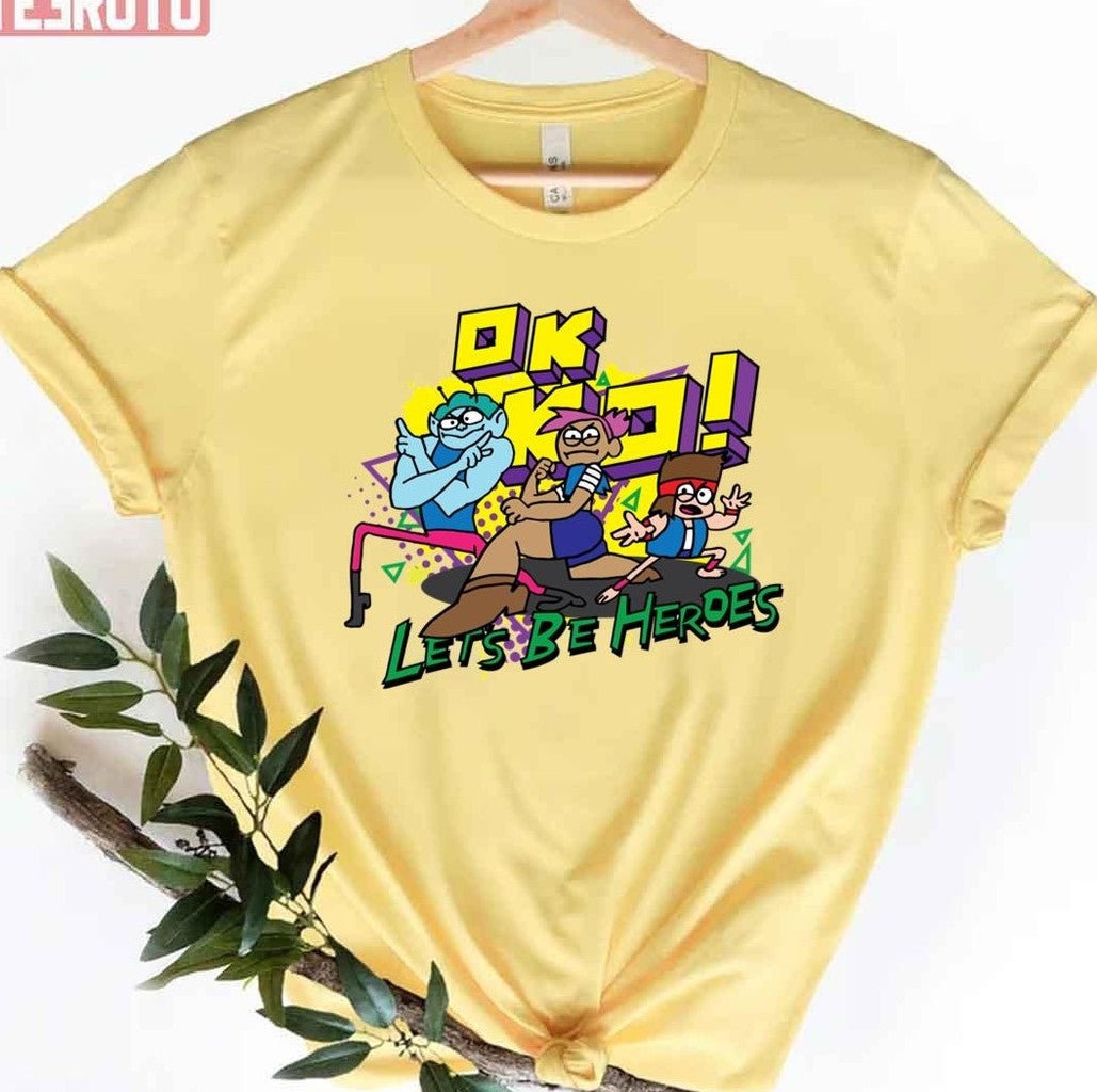 Ok Ko Let's Be Heroes Funny Cartoon Artwork Unisex T-shirt - T-Shirt, Sweatshirt, Hoodie