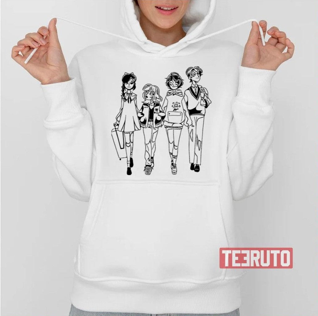 Outline Art Wonder Egg Priority Team Unisex Hoodie - T-Shirt, Sweatshirt, Hoodie