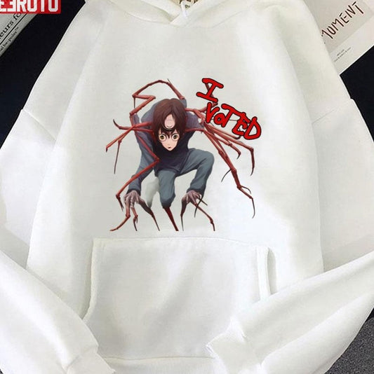 Anime Style Ulster County I Voted Funny Horror Election Unisex Hoodie - T-Shirt, Sweatshirt, Hoodie