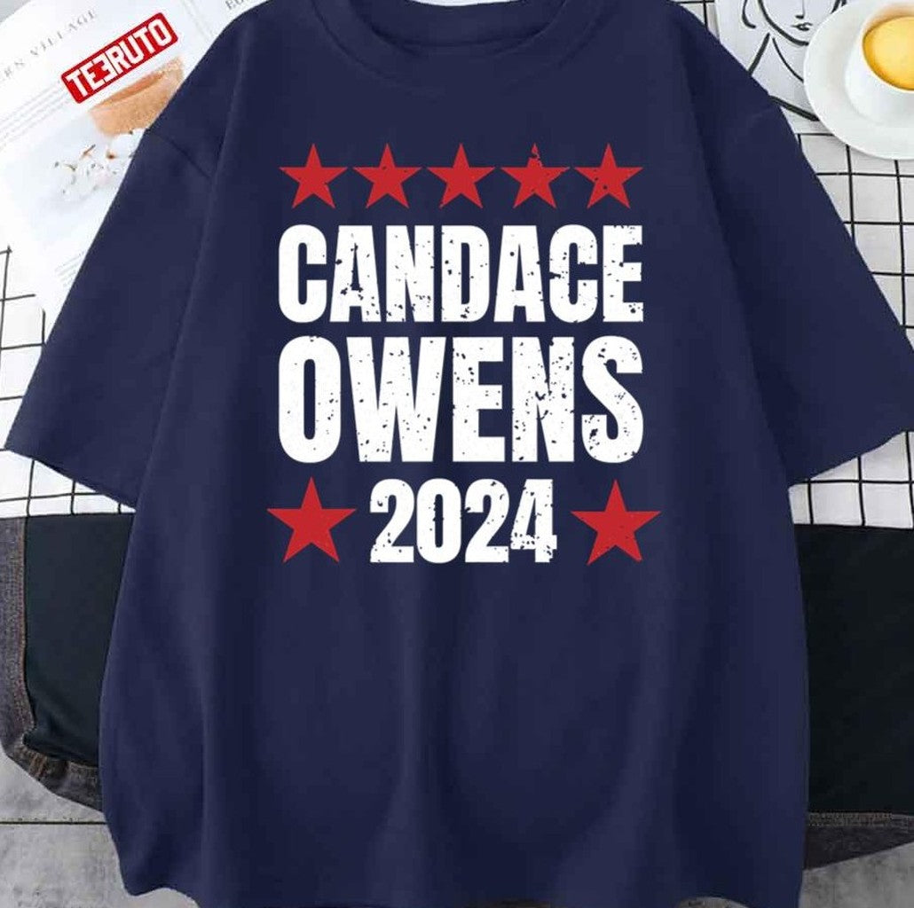 Proud Candace Owens For President 2024 Unisex T-Shirt - T-Shirt, Sweatshirt, Hoodie
