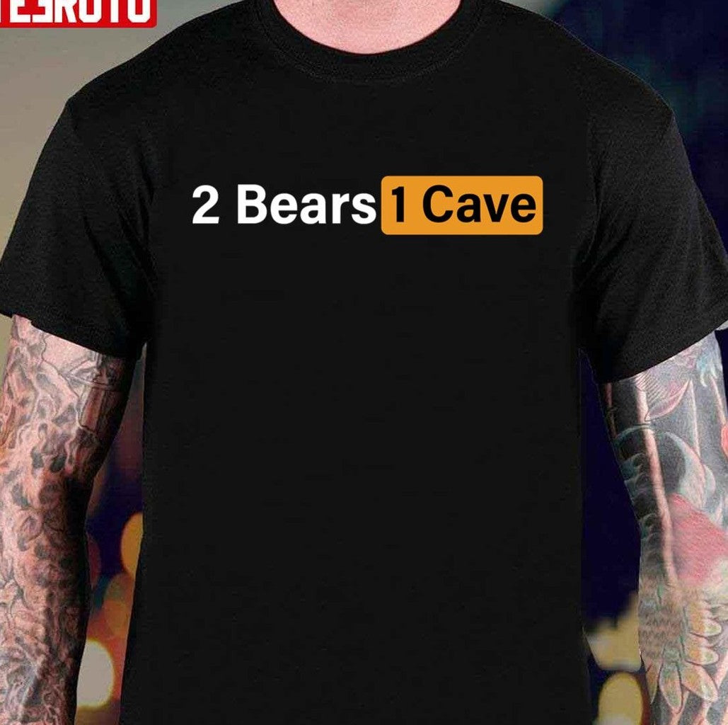 Pornhub Logo X 2 Bears 1 Cave Unisex T-shirt - T-Shirt, Sweatshirt, Hoodie