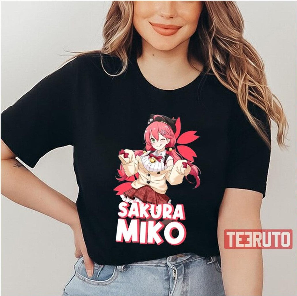 Peach Girl Sakura Miko Hololive Unisex T-Shirt - T-Shirt, Sweatshirt, Hoodie