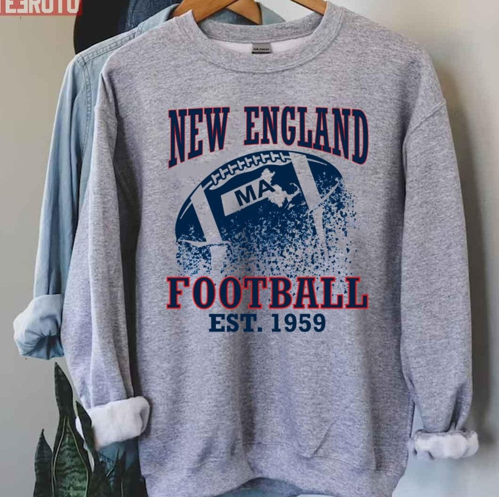 New England Football EST 1959 Design Unisex Sweatshirt - T-Shirt, Sweatshirt, Hoodie