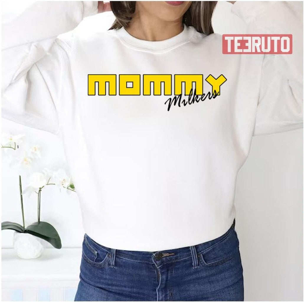 Mommy Milkers Yellow Logo Unisex Sweatshirt - T-Shirt, Sweatshirt, Hoodie